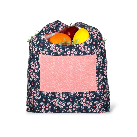 Crosscut Sewing Co.&reg; Foldable Shopping Bag Sewing Kit - Beginner Sewing Project Kit Garden party {3}