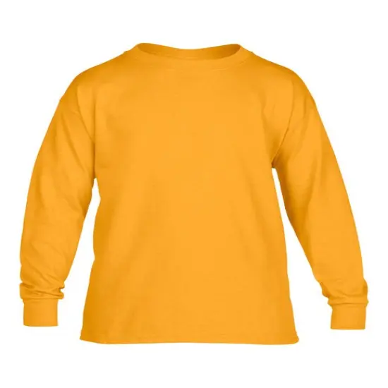 Gildan&reg; Youth Heavy Cotton Long-Sleeve T-Shirt GOLD {1}
