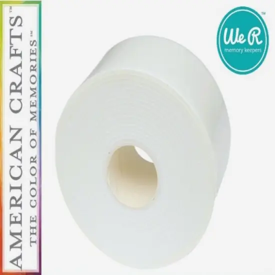 Sticky Thumb Double-Sided Foam Tape 3.94 Yards-White, 2"X2mm - 1 Roll 60000303 By American Crafts {4}