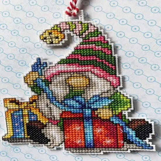 Christmas Gnomes Counted Cross-Stitch Kit {4}