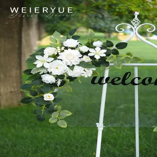 Pack of 2 Artificial Flowers Decorations, Wedding Flowers, Wedding, (Fairy White) {3}