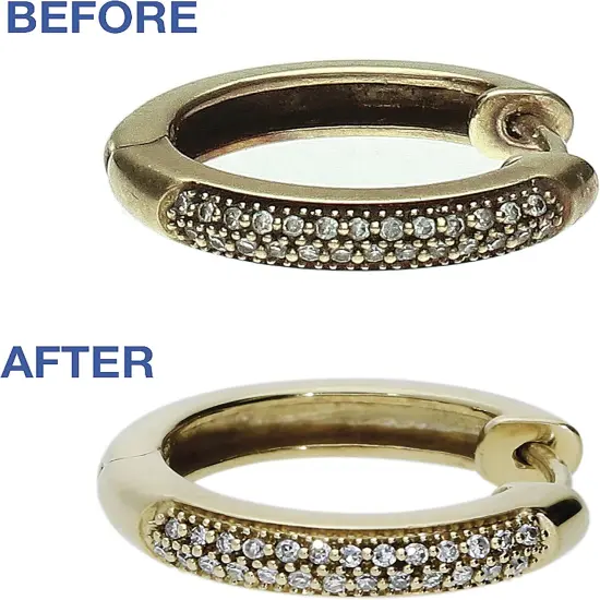 The Beadsmith Sunshine Premium Jewelry Cleaner &ndash; 4oz Cleaner with Brush, 6oz Refill Bottle and 1.5oz Polishing Cream &ndash; Safe to Use on Gemstones, Soft Stones, Precious Metals on All Types of Jewelry {5}