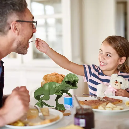 TACOsaurus Rex Sculpted Dinosaur Taco & Snack Holder {4}