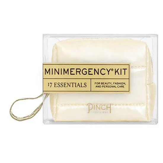WHITE PUFFER MINI EMERGENCY KIT {1}