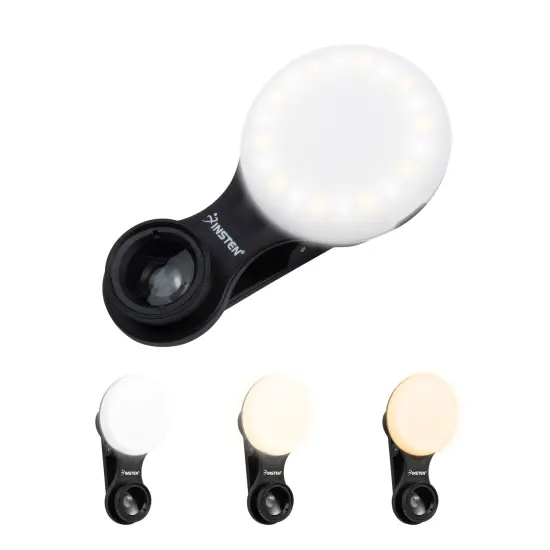 2" LED Selfie Ring Light for Phone, Laptop, 360 degree Rotation 20 LED pcs, Black {3}