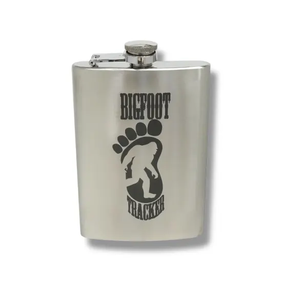 8oz Bigfoot Tracker Stainless Steel Flask {1}