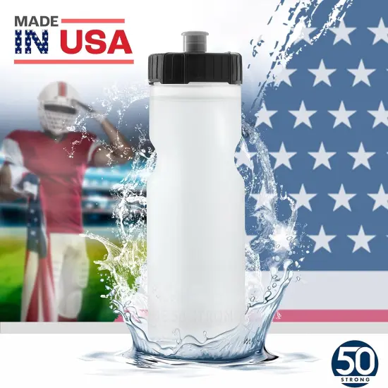 Sports Water Bottles &ndash; Reusable 22 oz BPA-Free Plastic Bottles {5}