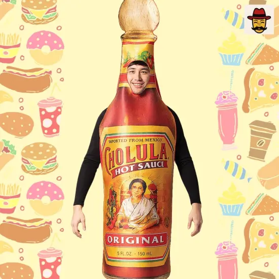 Hot Sauce Costume Funny Spicy Bottle Tunic For Halloween Party Wear {5}