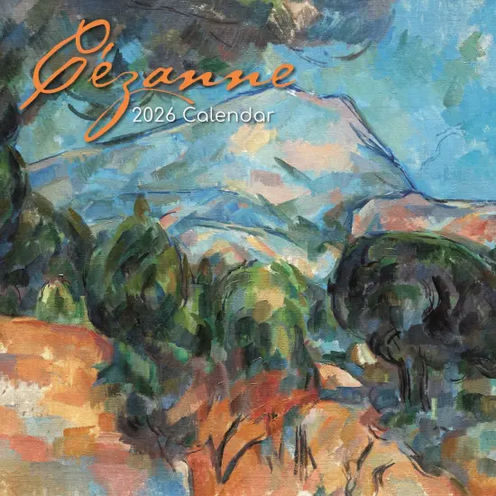 The Gifted Stationary 2026 Square Wall Calendar, Cezanne, 16-Month Arts & Antiques Theme Hanging Calendar with 180 Reminder Stickers, Month Planner for Home, or Creative Spaces, 12x12 In Multicolor {1}