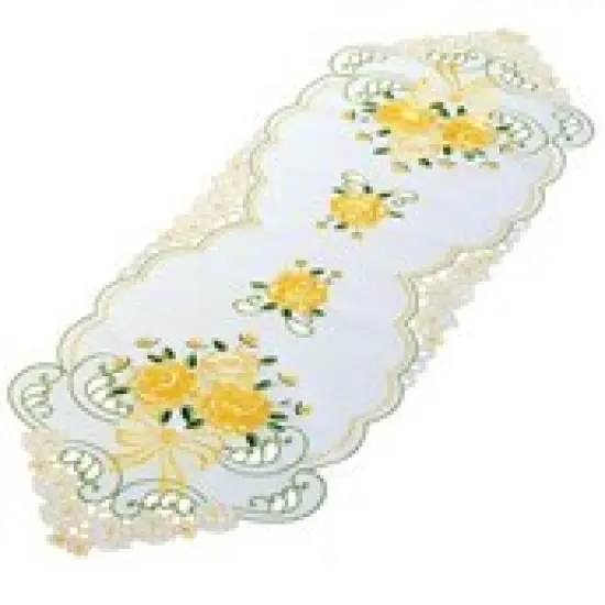 Collections Etc Victorian Rose Dresser Scarf {2}