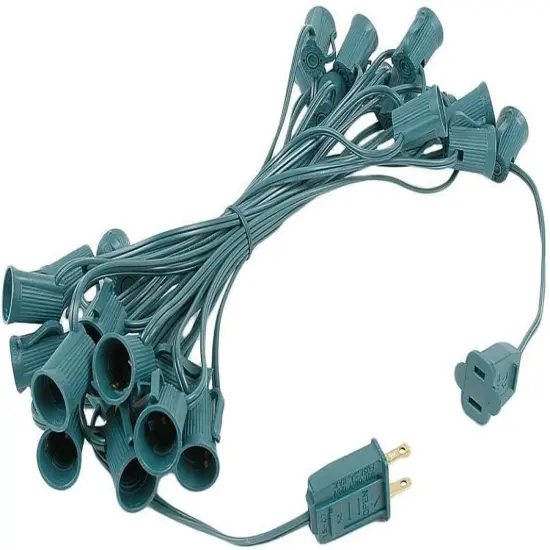 Clear Christmas String Light Set - 25 Foot (C9) {3}