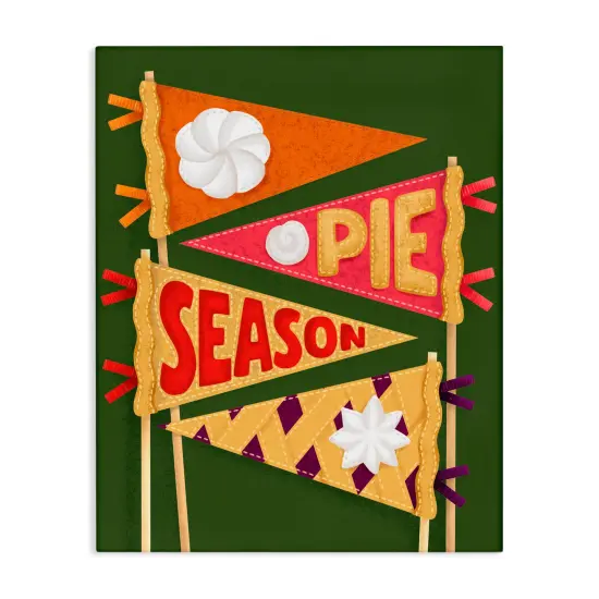 Stupell Industries Pie Season Pennants Canvas, design by Jilly Jack Designs {1}