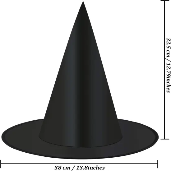 10 Pack Halloween Costume Witch Hat {3}