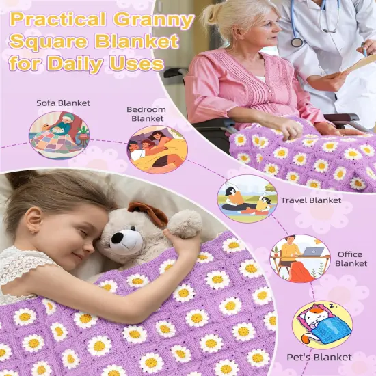 Blanket Crochet Kit for Beginners {5}