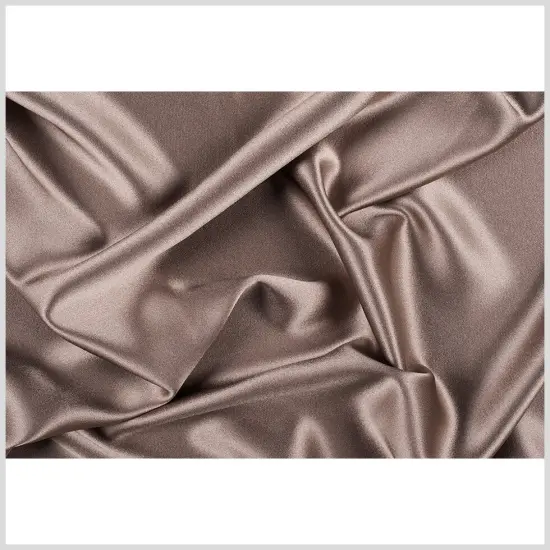 1 Yard Cappuccino Silk Crepe Back Satin Soft Smooth Luxurious Sewing Fabric for Formal Dresses 44 inch Width {3}