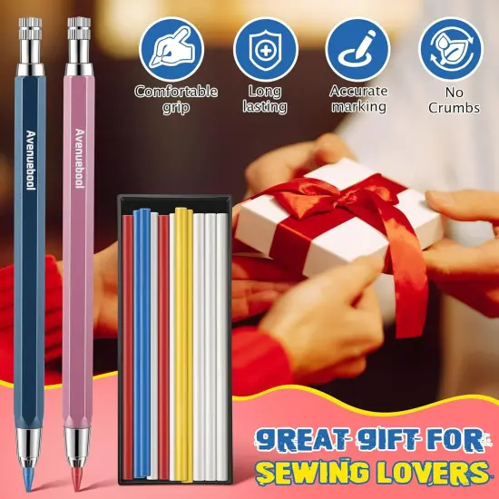 Sewing Chalk Markers for Fabric (12 Pcs) {6}
