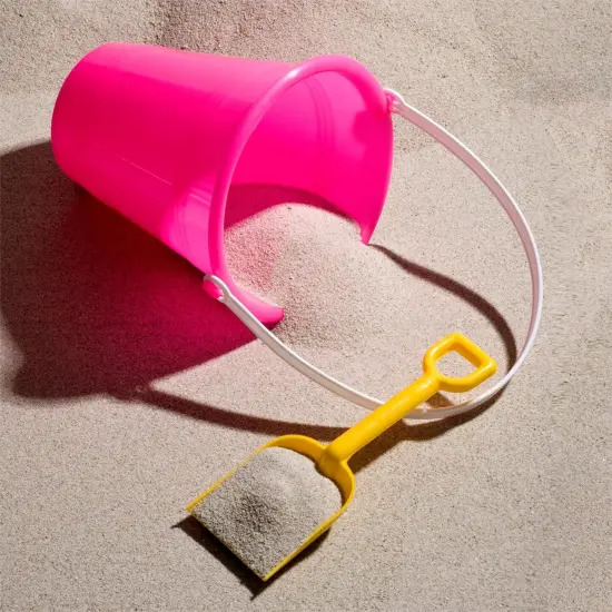 4E's Novelty 12 Pack Beach Buckets with Shovels Bulk &ndash; 7" Sand Buckets & Shovels for Sand & Outdoor Play {3}