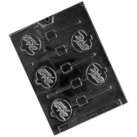 Trick Or Treat Pumpkin Lolly Chocolate Mold for Spooky Halloween Treats {4}