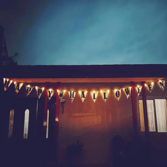 Happy Halloween Light Up Banner {4}