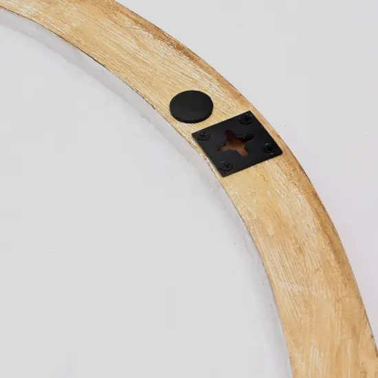 Wooden Wall D&eacute;cor Hand Curved Round Wall Accent - 36" {6}