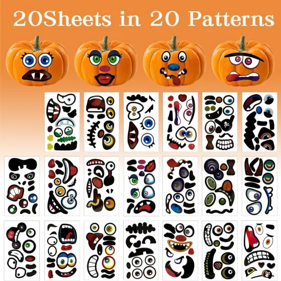 40Pack Pumpkin Stickers {2}