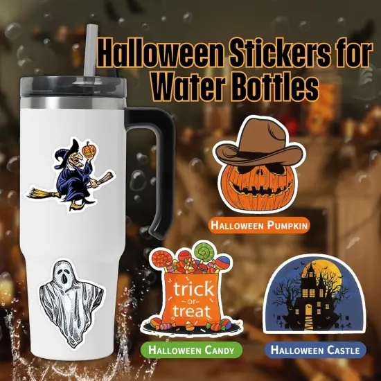 110PCS Halloween Pumpkin Stickers {4}