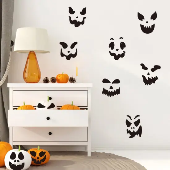 35 Pack Pumpkin Decorating Stickers {5}