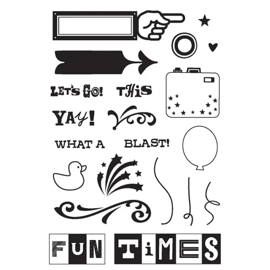 Fun Time Photopolymer Stamps-Best Day {2}