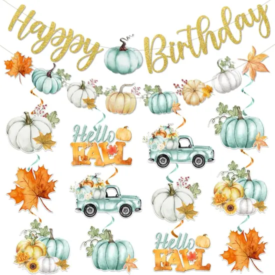 Fall Birthday Party Decorations, Fall Birthday Decorations {1}