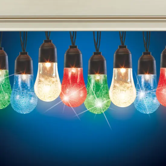 Collections Etc Solar Bubbles String Lights {4}