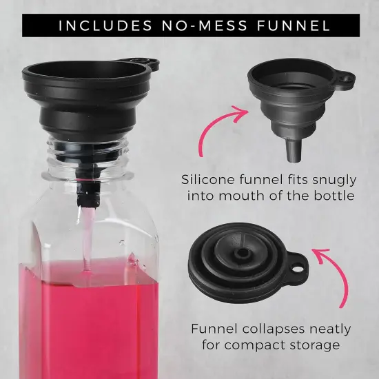 20 Pack 16 oz Clear Plastic Juice Bottles {5}