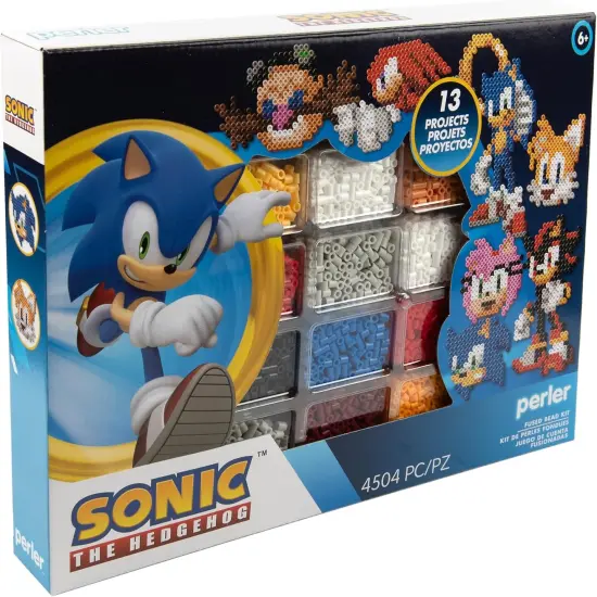 Sonic The Hedgehog Bead Kits with 14 Projects - 4504 Pieces (Multicolor) {2}