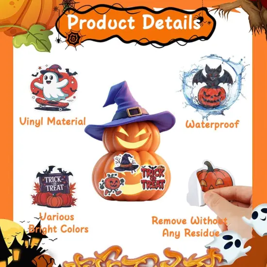 100 Pcs Halloween Stickers Bulk for Kids {2}