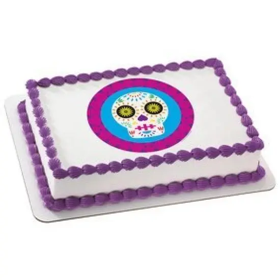 Luis Fitch-Dia De Los Muertos-1 Edible Icing Image (8 Inch Round) {1}