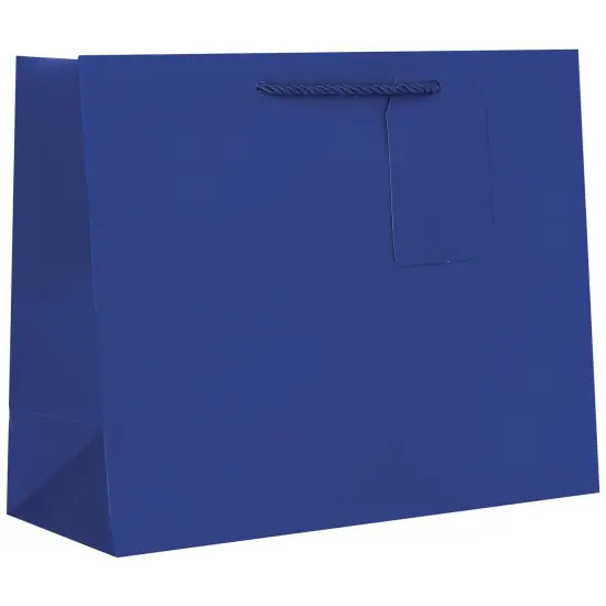 Pack/6: Matte Royal Gift Bag - 12-1/2 x 5 x 10" {1}