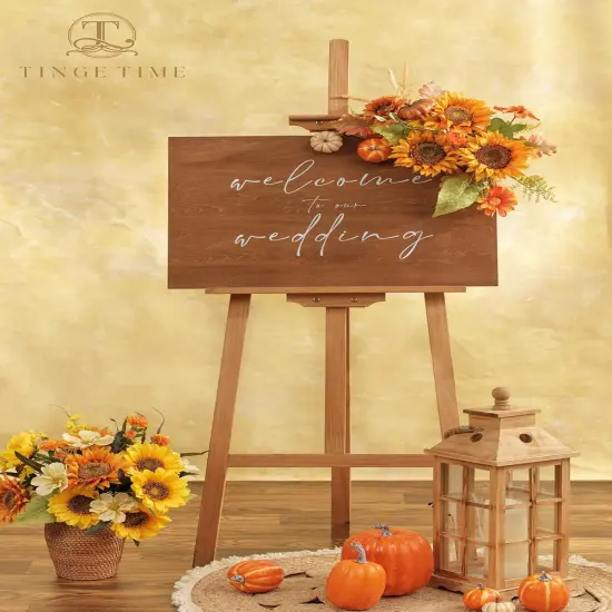 9PCS Artificial Orange Sunflowers &ndash; 5.9" Silk Flowers with Stems for Summer Home Decor, DIY Bouquets & Kitchen Centerpieces {2}