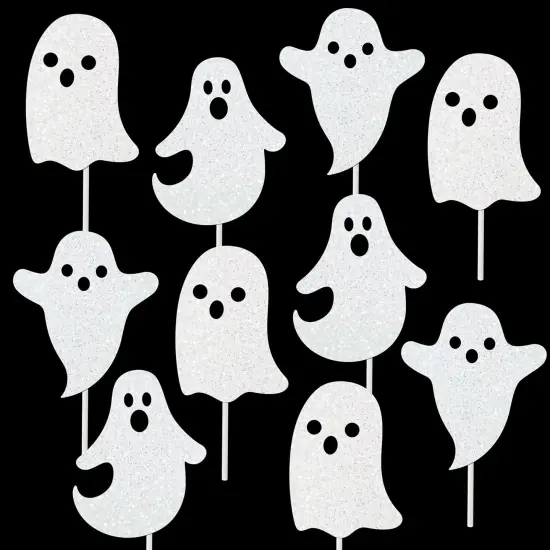 24pcs Halloween Ghost Cupcake Toppers {2}