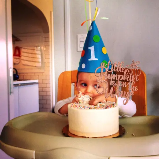 A Little Pumpkin is On The Way Cake Topper {3}