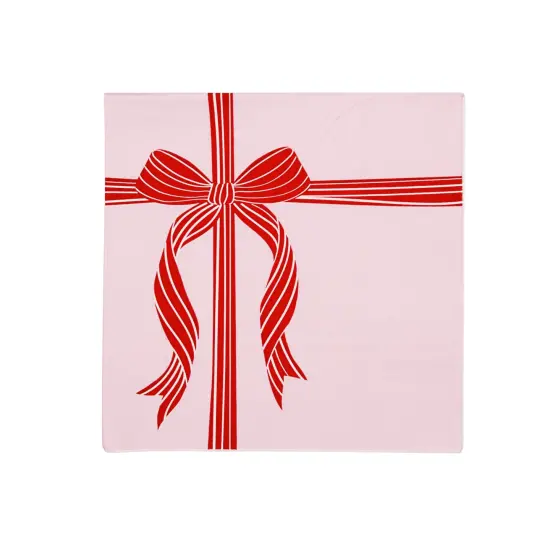RED & PINK PRESENT LARGE NAPKINS {1}