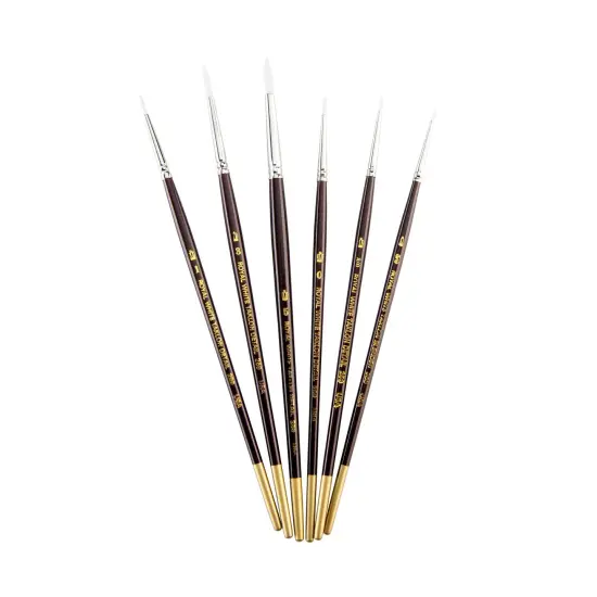 RSET-WDETAIL | White Taklon&trade; 6pc Detail Brush Set {5}
