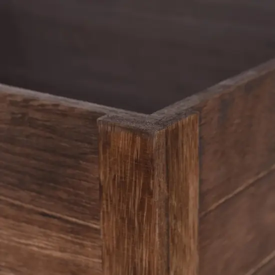 Farmhouse Antique Black Wooden Crate for storage,Rustic Decorative Boxes,Set Of 3 Extra Large Nesting Wooden Storage Crates For display ,Handmade Natural Solid Wood Box (Rustic Black) {5}