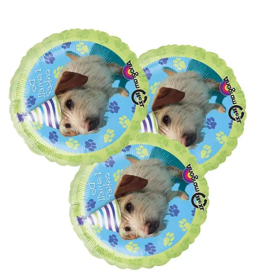 Party Pups Birthday Foil Balloon Round 18" Puppy Theme {5}