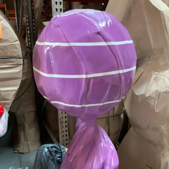 Purple Lollipop Over Sized Statue {6}
