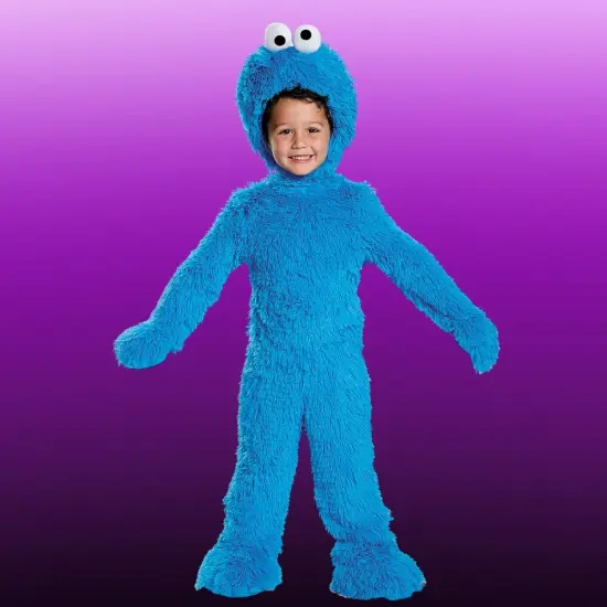 Extra Deluxe Cookie Monster Costume for Baby Plush Headpiece and Booties {1}