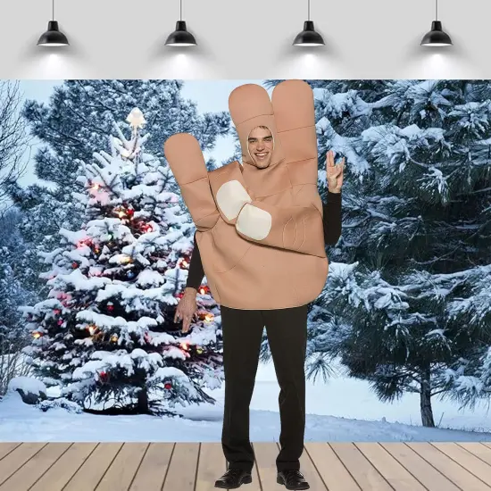 The Shocker Costume Funny Hand Gesture Adult Tunic Set {3}