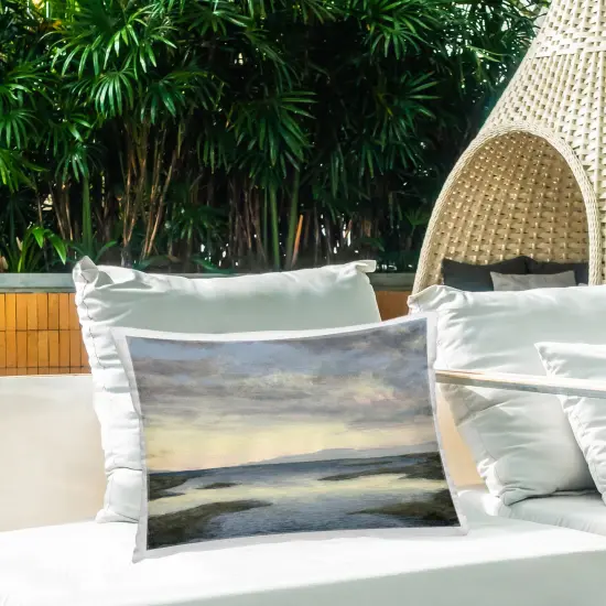 Stupell Industries Sea Expanse at Sunrise Outdoor Pillow, 14 x 7 x 20 {2}