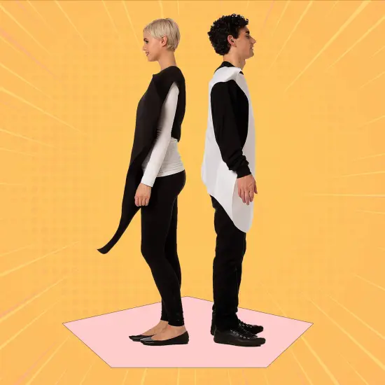 Unique Yin Yang Adult Couples Costume Symbolic Balance for Halloween and Events {4}