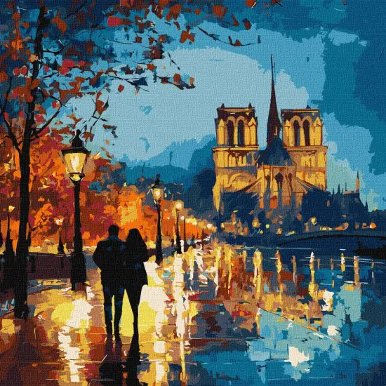 Painting by Numbers kitA walk at night KHO8480 {3}