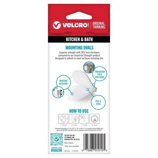 VELCRO(R) Brand Industrial Strength Coins 1"X.75" 10/Pkg-White {2}