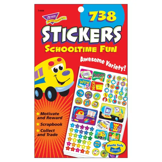 Schooltime Fun Sticker Pad, 738 ct {1}